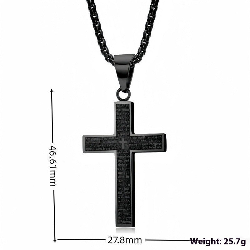 Cross necklace - elegant cross design, new fashion personality color for women to wear daily or to party - bracelet necklace