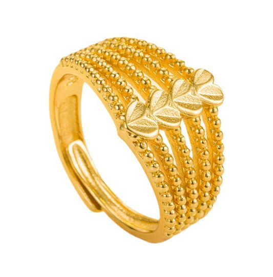 Adjustable ring - cute heart-shaped design for women to wear every day, gift for relatives - women's ring